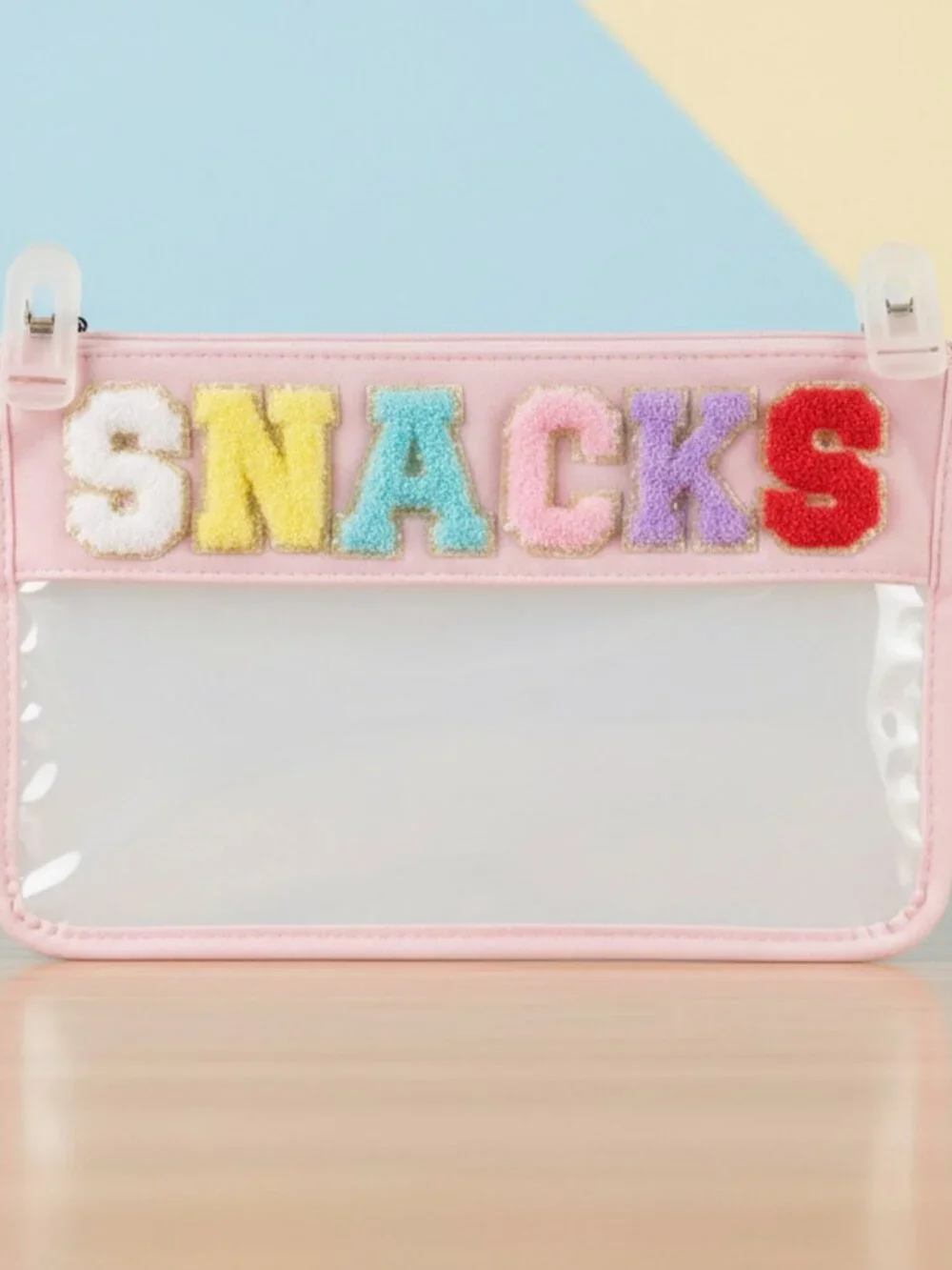 Clear Snack bag with wristlet